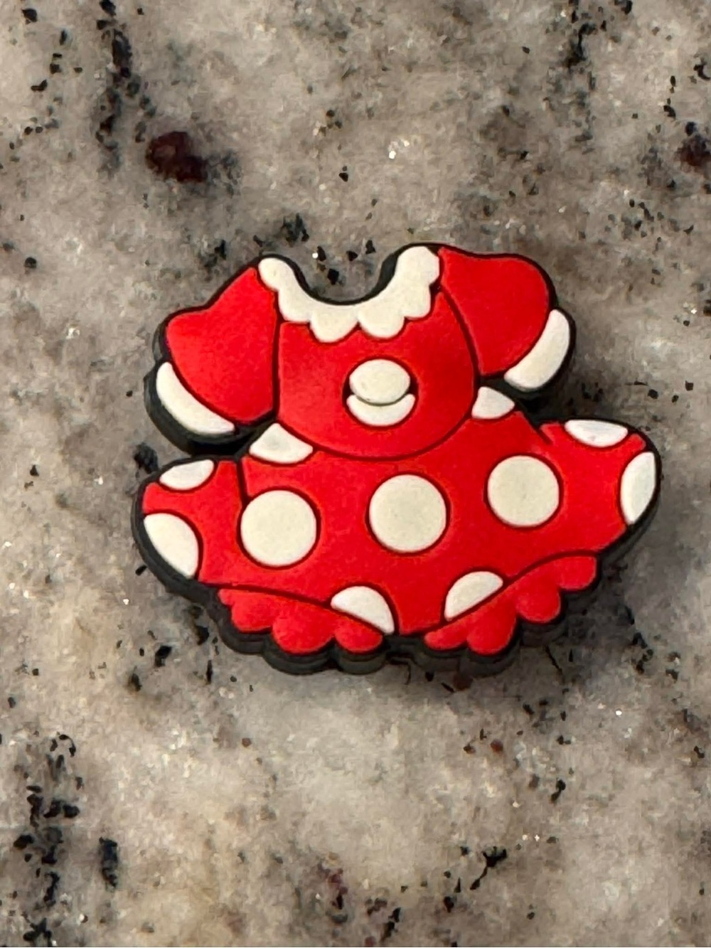 CROCS Disney Red & White Polka Dot Dress Shoe Charm